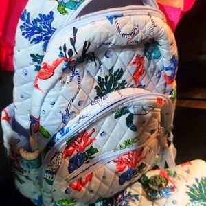 Vera Bradley backpack purse and wallet